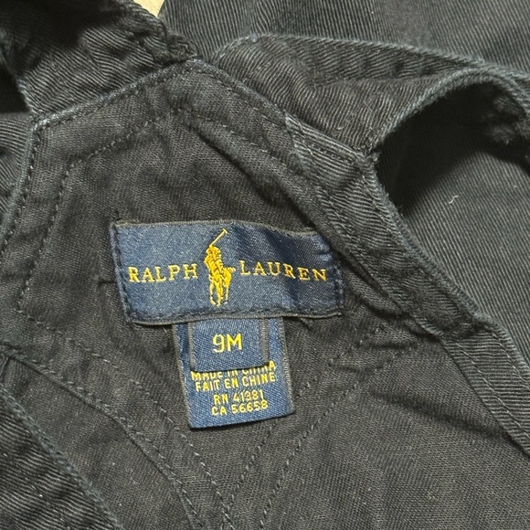 Ralph Lauren Navy Kids Overalls - Picture 4 of 4